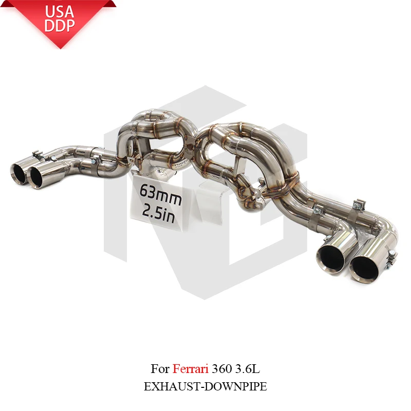 

ING SS304 without Valve Catback for Ferrari F360 3.6L V8 Engine Performance Tube Exhaust System
