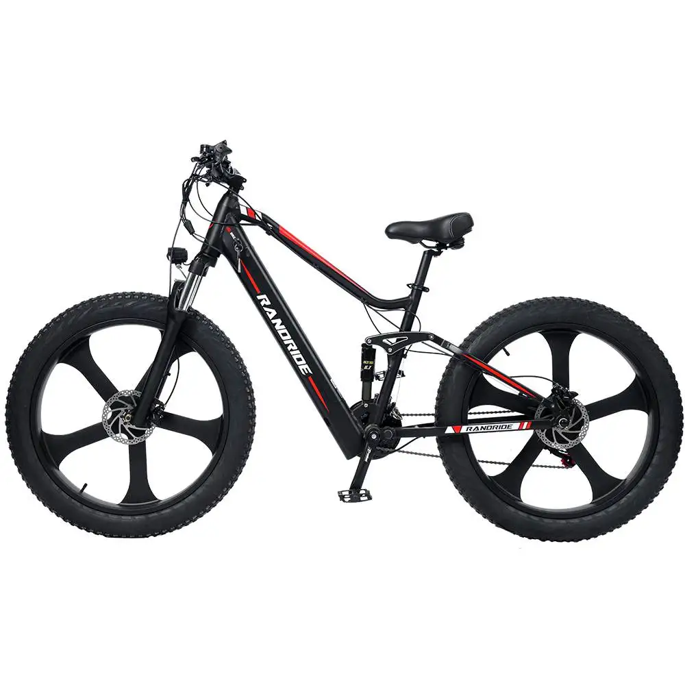 AliExpress RANDRIDE YX90M 1000W Men's E-Mountain ebike  Adult E-bike 26 Inch Fat Tire Men's Electric Bike 48V13.6A Battery