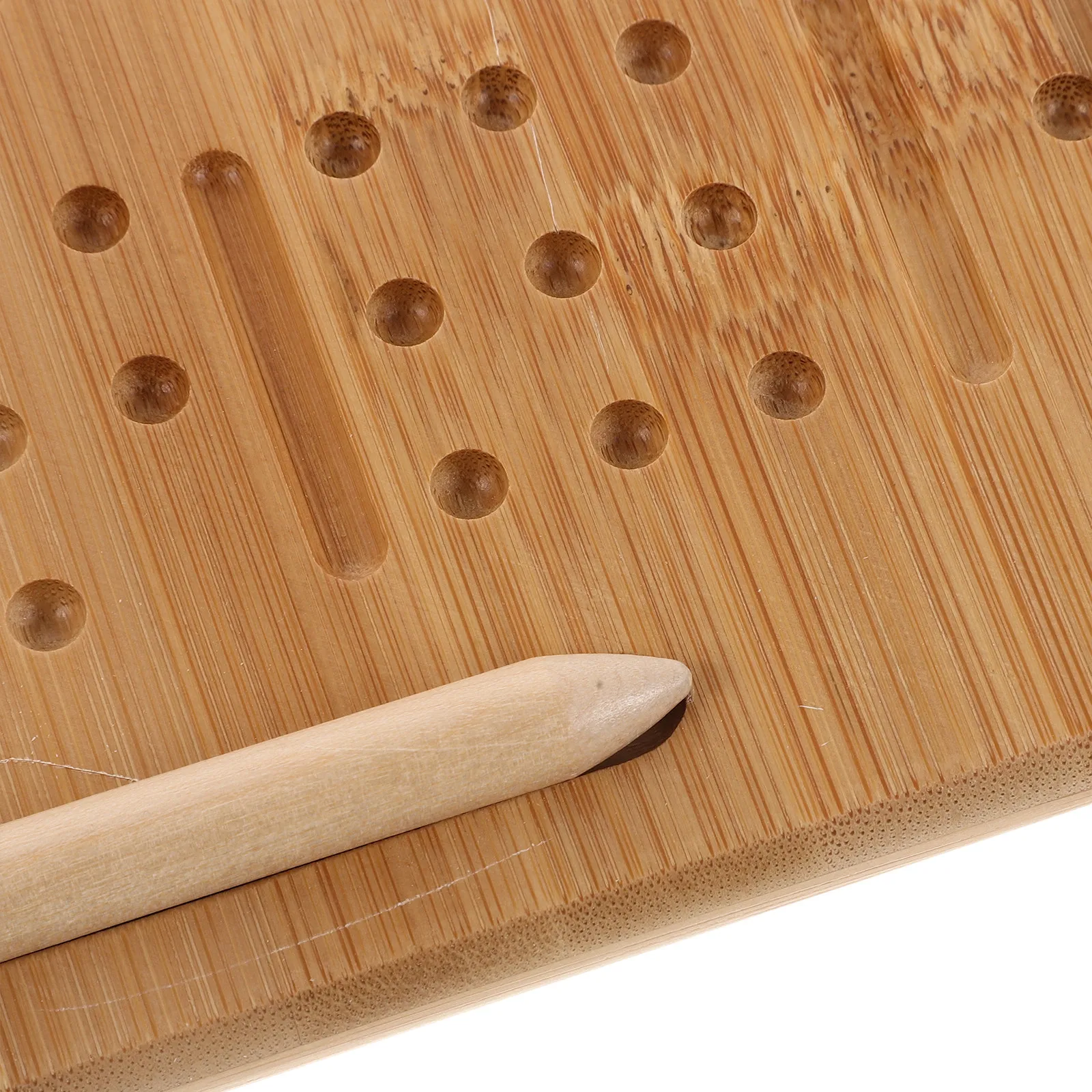 Bamboo Practice Board Double-Sided Grooved Writing Surface for Preschool Learning Number Tracing Handwriting Improvement
