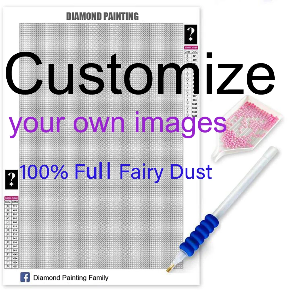 

Fairy Dust Drills Full Square Mystery Diy Diamond Painting Cross Stitch Embroidery Mosaic Rhinestones Decor Photo Custom Crystal