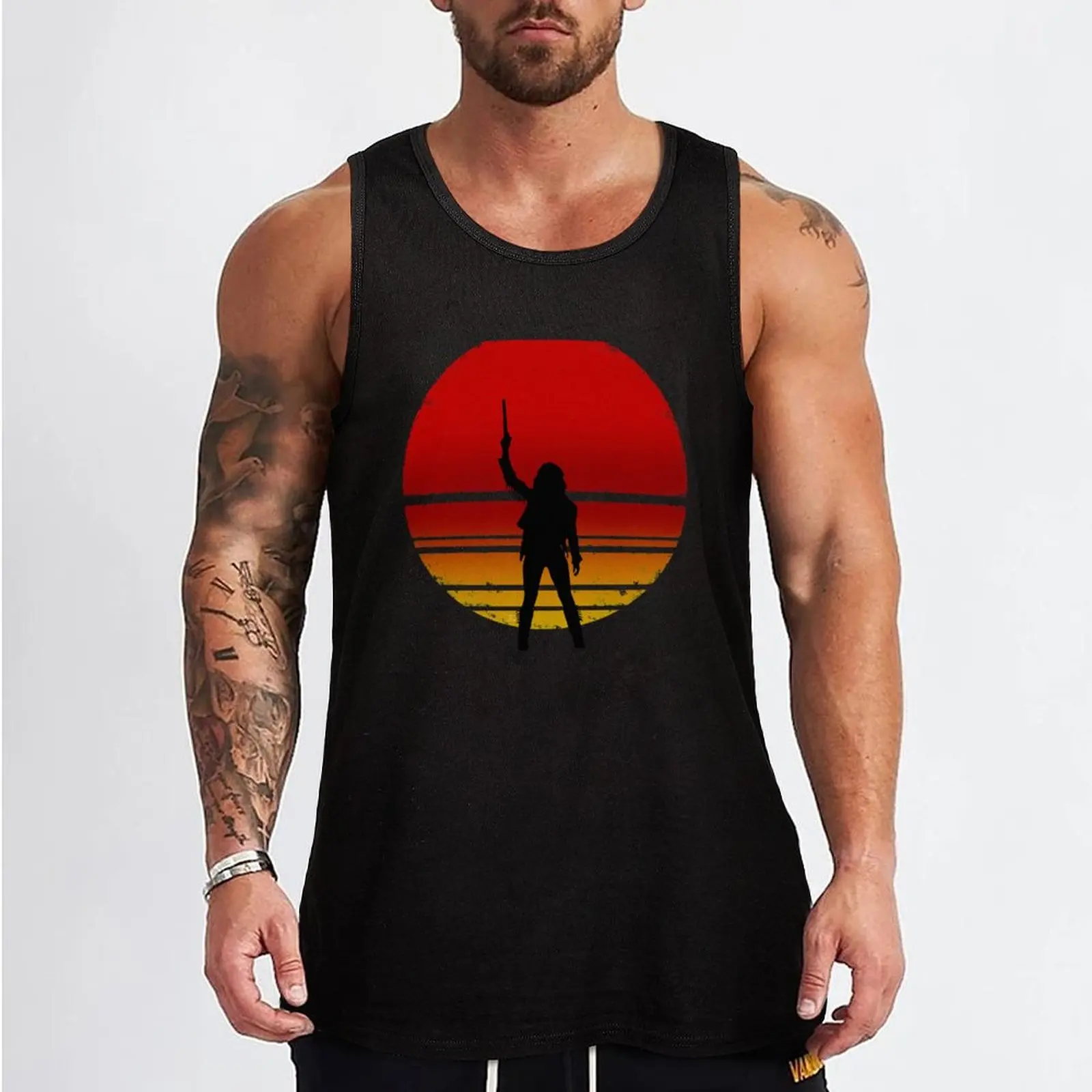 Wynonna Sunset Tank Top clothes for men summer Men sleeveless tee sports suits Sports clothing