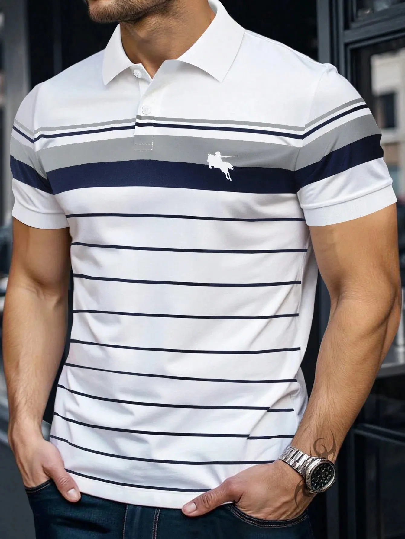 Polo de Verano 2026 para Hombre - Diseño Impreso en 3D, Transpirable, Ligero, Suave, Casual y Versátil