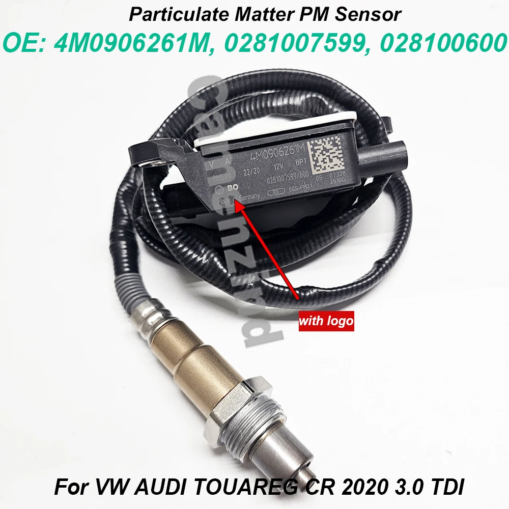 PM مستشعر المادة الجسيمات 4M0906261M 4M0906261 4M0906261C/D/F/M/N/J 0281007599 0281007600 لشركة فولكس فاجن أودي طوارق CR 2020 3.0 TDI #1