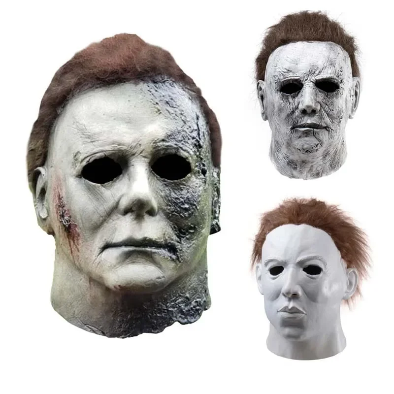 Michael Myers Mask 1978 Halloween Movie Latex Mask Realistic Horror Mask Scary Cosplay Mask Costume Party Mask