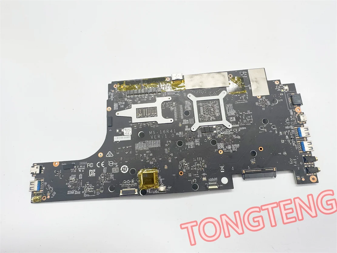 Imagem -05 - Placa-mãe para Msi Gf63 Ms16r4 Ms-16r41 N18p-g61-mp2-a1 Gtx1650 i7 i5 Cpu Teste ok