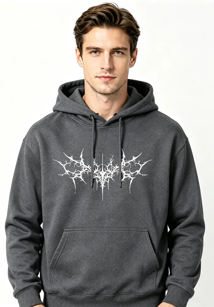 Sudadera con capucha para hombre estilo retro hip-hop, estampado Y2K a la moda, ropa informal cálida para deportes al aire libre