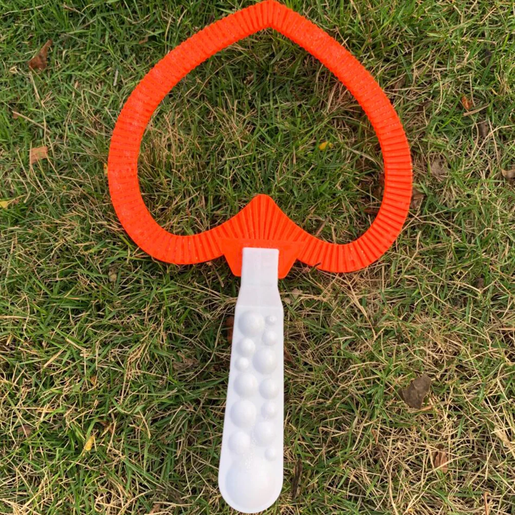 Kinder Outdoor Blowing Bubble Tools Jumbo Giant Große Herzform Blase Jungen Mädchen Spaß Familienspiel