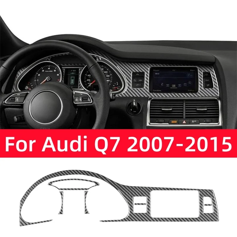 

Для Audi Q7 2007-2015 аксессуары из углеродного волокна интерьер автомобиля центральное управление приборная панель декоративная наклейка крышка отделка рамка
