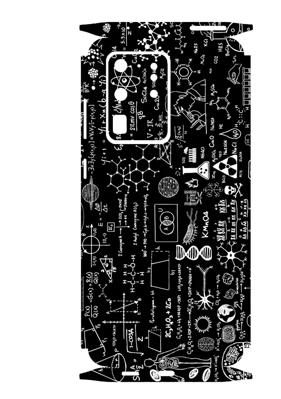 3D Colorful Cute Pattern Matte Skin Film Full Body Phone Sticker For SAMSUNG Galaxy S20 Ultra Note 10 Plus Note20 Back+Side Wrap