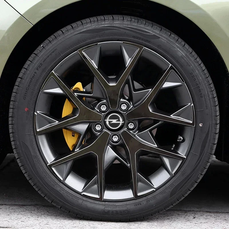 4 шт., 56 мм, колпаки для центральной ступицы колес автомобиля, наклейки с эмблемой, водонепроницаемая наклейка для Opel Insignia Astra Antara Meriva Zafira H G Corsa