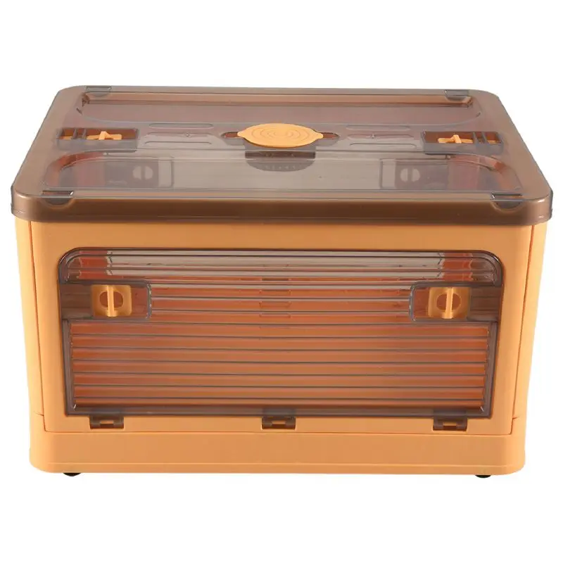 BHBD-Folding Storage Box Clear Stackable Storage Bins With Wheels Storage Boxes For Organizing Clothes