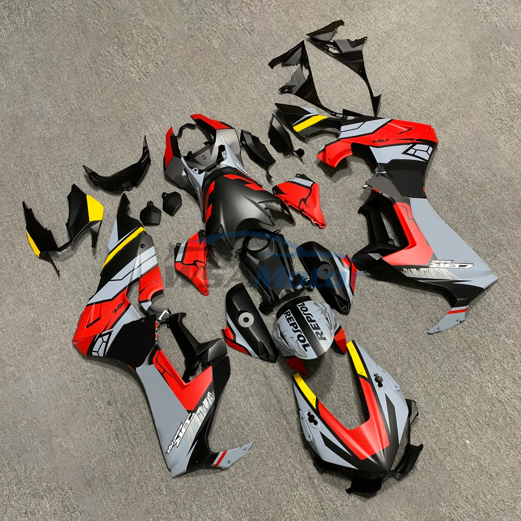 Aftermarket Motorcycle Fairing Set Bodywork Injection Matte Black Red Accept Custom Suitable For Honda CBR1000 RR 2017 CBR 1000R 6
