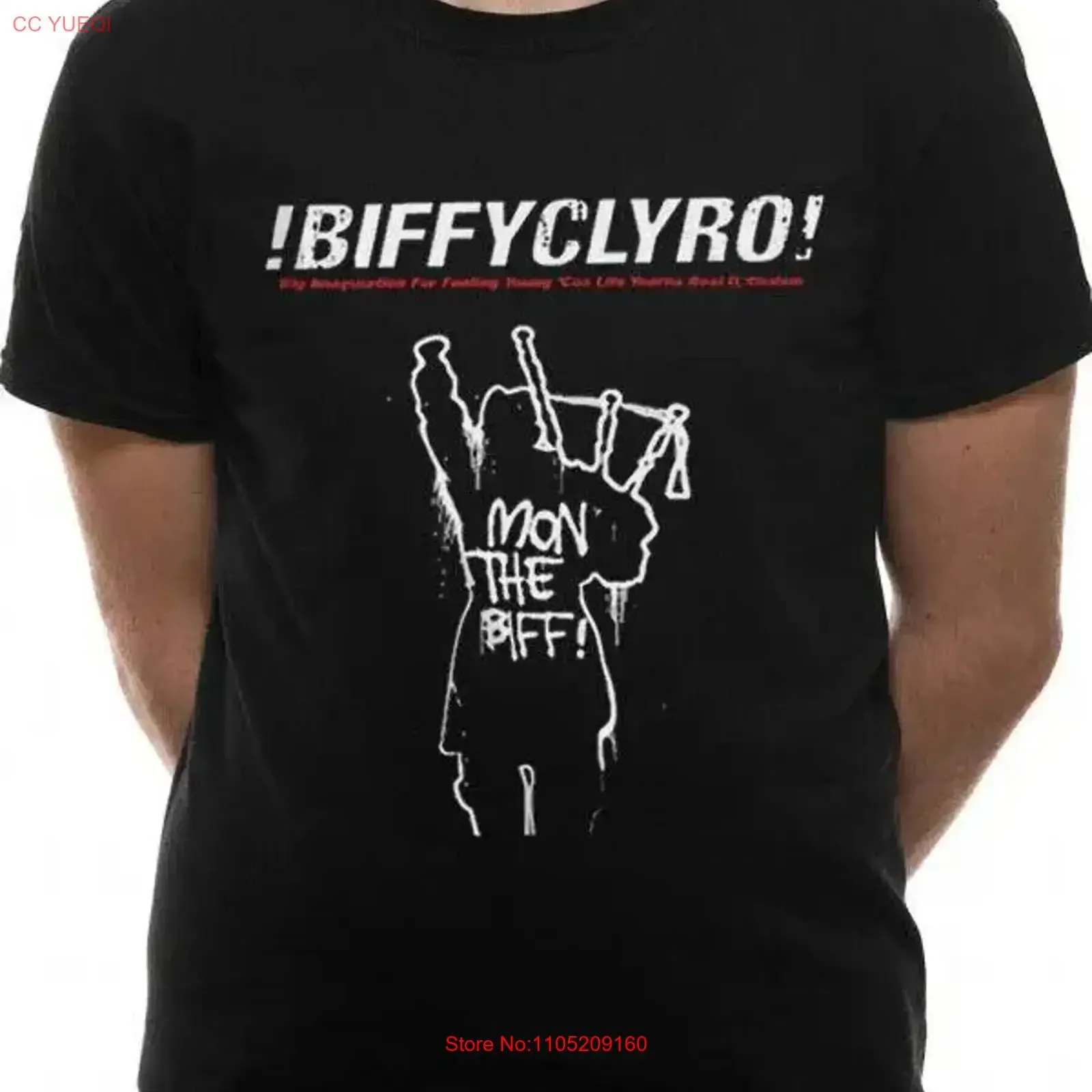 Футболка Biffy Clyro Mon The Biff, официальная лицензированная винтажная стираная мягкая универсальная модная стильная дизайнерская одежда унисекс homme