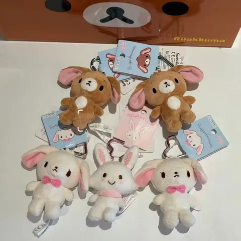 Sanrio Plush Doll Keychain Love Kno Daniels Sugarbunnies Mascot Usahanas Choco Keyring Bag Pendant Toy Doll gift