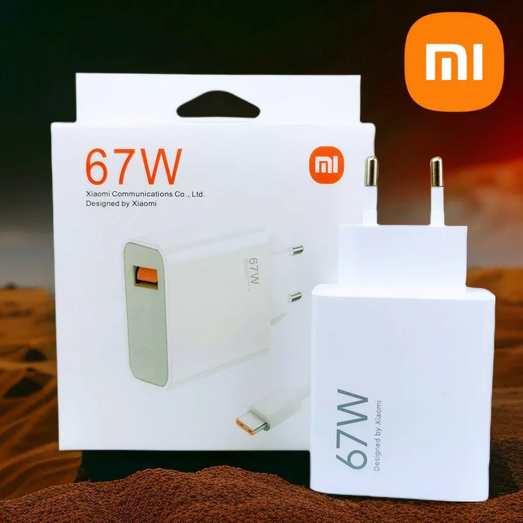 Xiaomi 67W ดั้งเดิมชาร์จเทอร์โบชาร์จเร็ว EU อะแดปเตอร์ USB Type C สายสำหรับ redmi Note Pro Mi 13 Lite K60 K60E K50 Civi 3 2