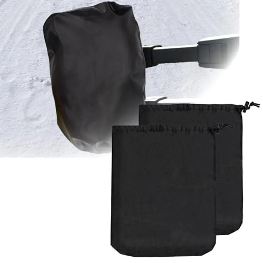 2Pcs Side Mirror Covers Waterproof Car Side Mirror Protection for Snow Ice Bird Droppings - Suit Fit for Trucks Winter Rearview