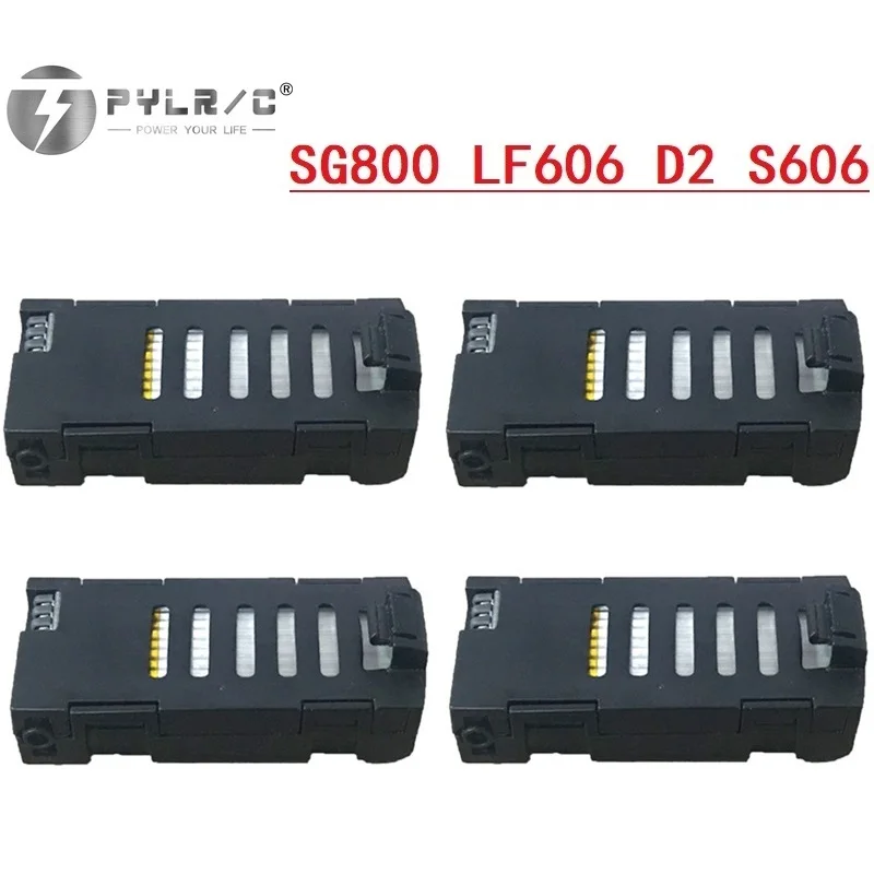 1/2/3/5/10PCS 3.7V batteria Drone per LF606 SG800 D2 JD-16 S606 M9 M11 Drone Rc Quadcopter pezzi di ricambio 3.7v 500mah batteria LiPo