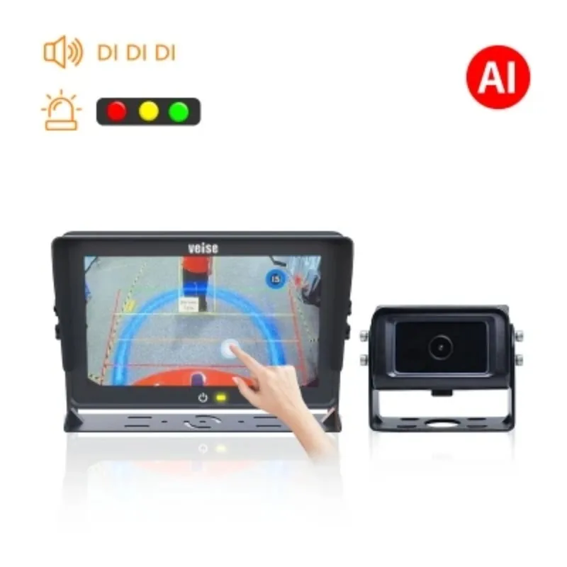 

VEISE Anti-collision Warning Audio Alarm Human Detection AI BSD Blind Spot Monitor Reversing Camera System