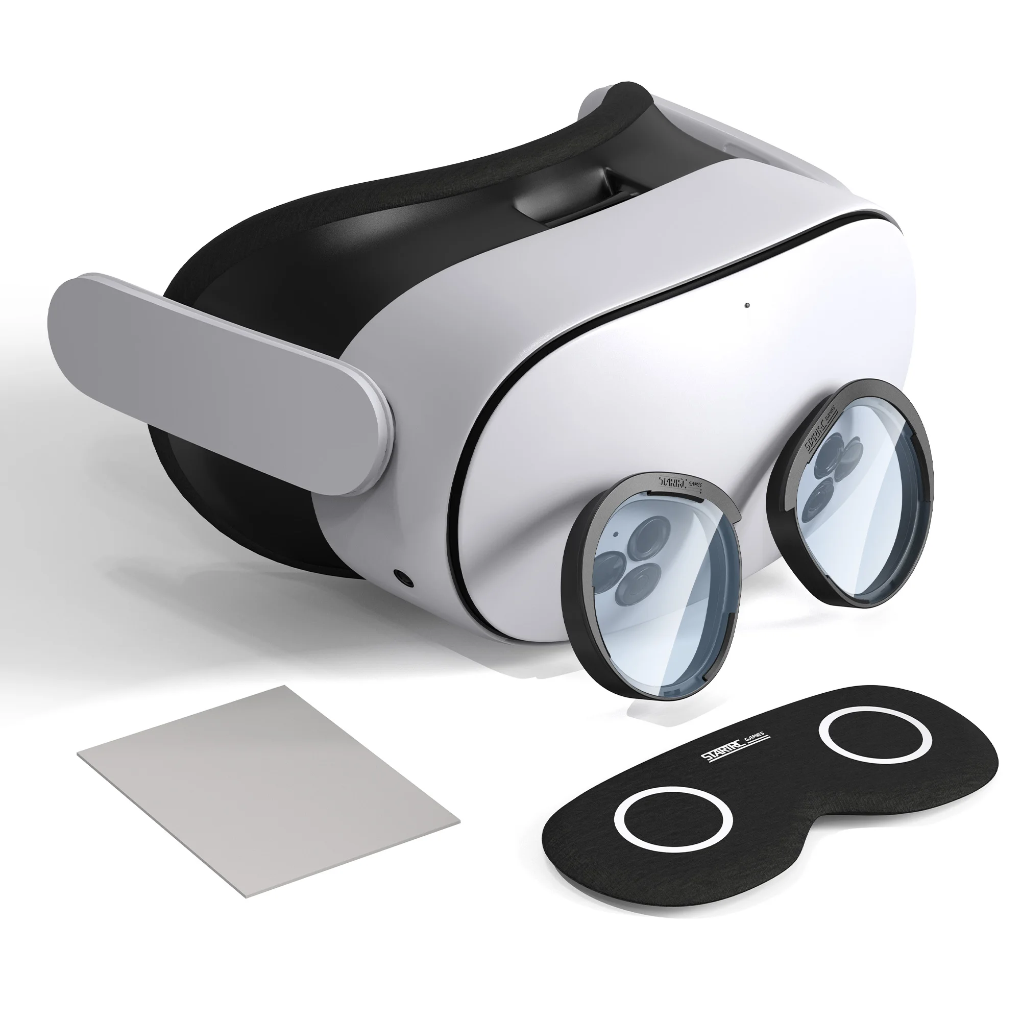 Meta Quest 3S Linsenschutz-Set Weiche Abdeckung Blaulichtfilter-Brille Abstandshalter Kompatibel mit Oculus Quest 2 Nicht passend für Quest 3