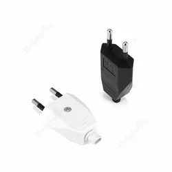 Adaptador de enchufe europeo 2.5A/16A, tomas de repuesto macho, enchufe eléctrico Schuko recable, conector Euro para Cable de extensión de alimentación