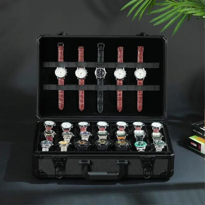 Aluminum alloy watch box 18-bit 21-bit 24-bit 32-bit watch box