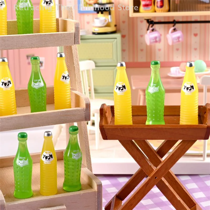 

10 шт. миниатюрная модель еды, игрушка Sprite, бутылка газированной воды, 1:12, аксессуар для кукольного домика, детская игрушка, кукольный домик, кухонные украшения, реквизит для фотосъемки