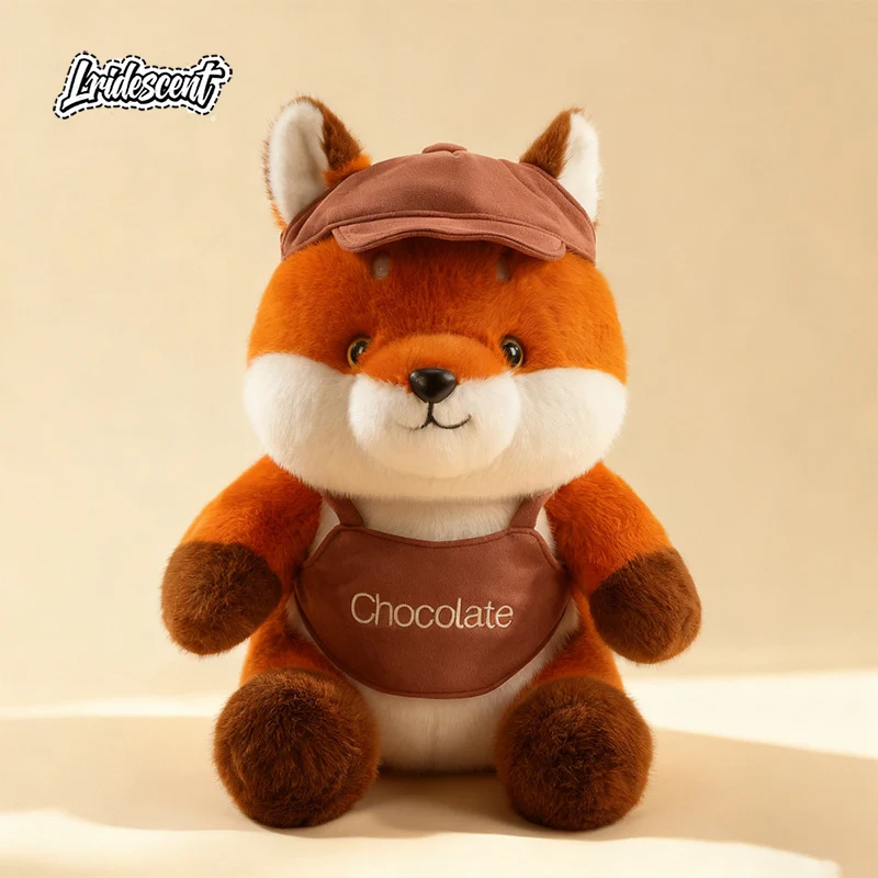 

New Design Cute Meadow Fox Plush Toy Soft Grey Stuffed Animal Sleeping Pillow Birthday Gift