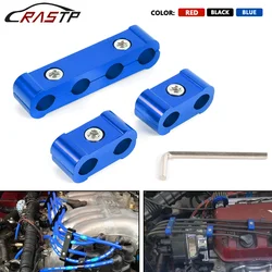 3Pcs Aluminium Car Engine Spark Plug Electrical Wire Clamp Separator Line Lgnition Cable Clip For 8MM 9MM 10MM Wire RS-HR055