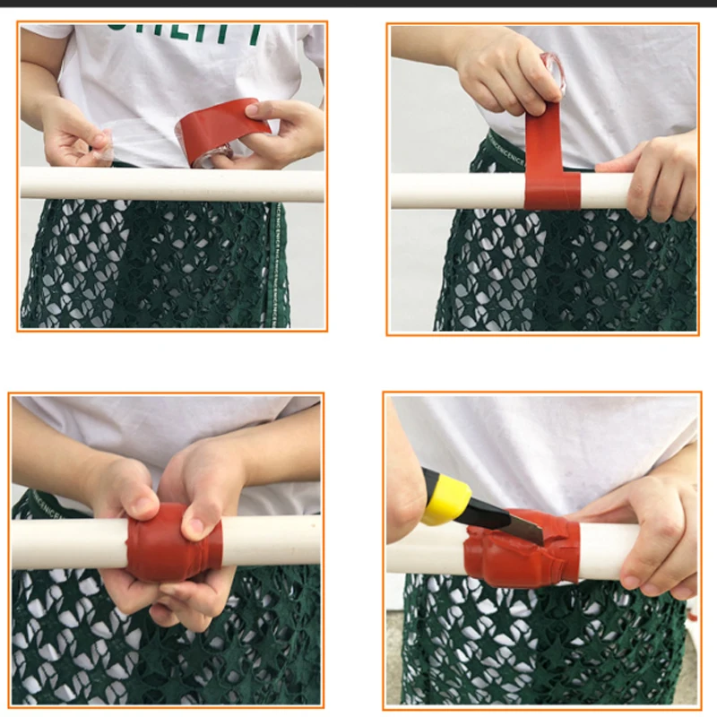 Прочная водонепроницаемая силиконовая лента из ПВХ. Высокая термостойкость для ремонта утечек и изоляции, легко режется к размерам.