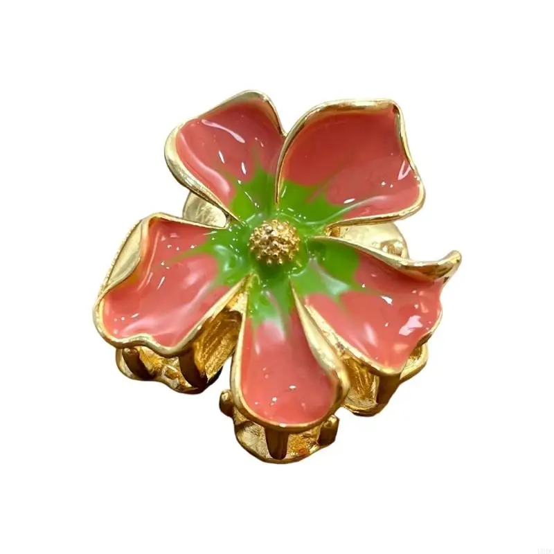 

Lightweight Hair Clip 3D Floral Detail Hairpin Strong Hold Daily Essential Y166