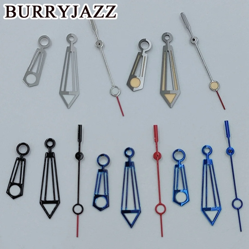 

BURRYJAZZ NH35 NH36 NH38 7S26 7S36 4R35 4R36 Watch Hands Silver Black Blue/Blue Red Gun Hands Green Luminous