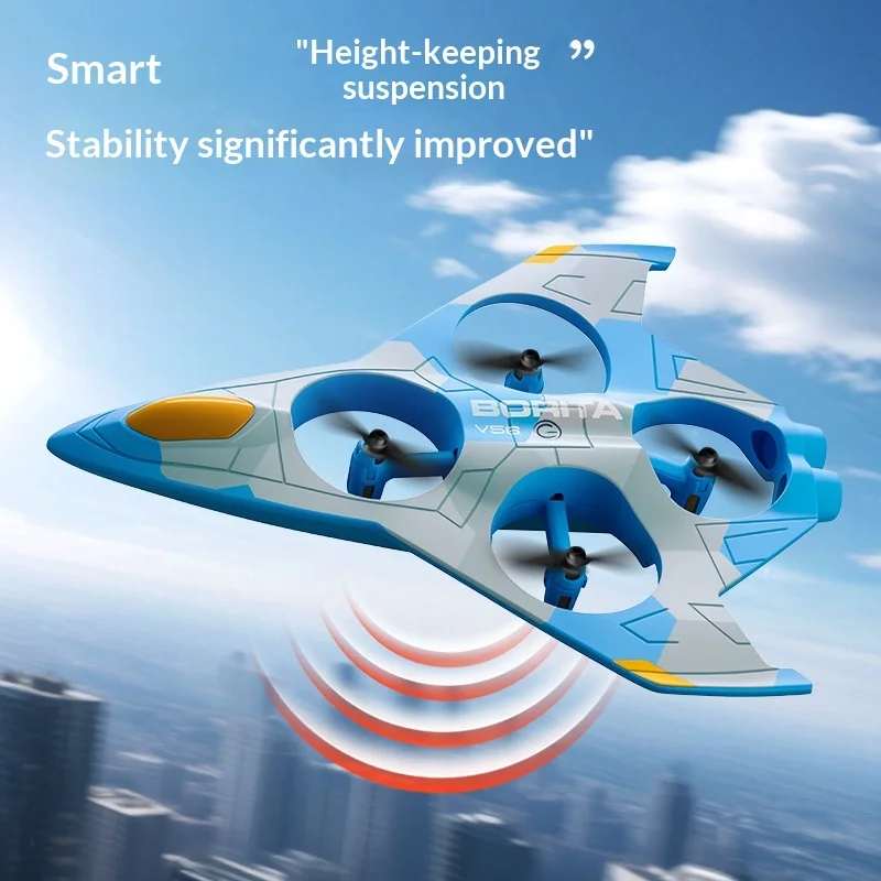 4DRC V56 أطفال RC طائرة شراعية بدون طيار مع كاميرا الارتفاع عقد ABS مكافحة تحطم لعبة طائرات التحكم عن بعد للبنين في الهواء الطلق