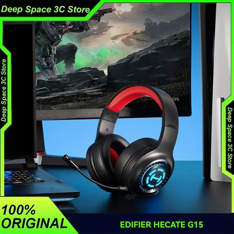

Новая проводная игровая гарнитура EDIFIER HECATE G15 с USB, объемным звуком 7.1, 50-мм динамиками, накладными наушниками и микрофоном с шумоподавлением для ПК-игр
