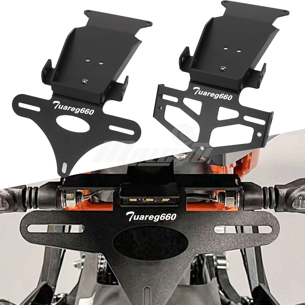

For Aprilia Tuareg 660 2021 2022 2023 2024 2025 Motorcycle License Plate Holder Bracket Rear Tail Tidy Fender Eliminator Kit