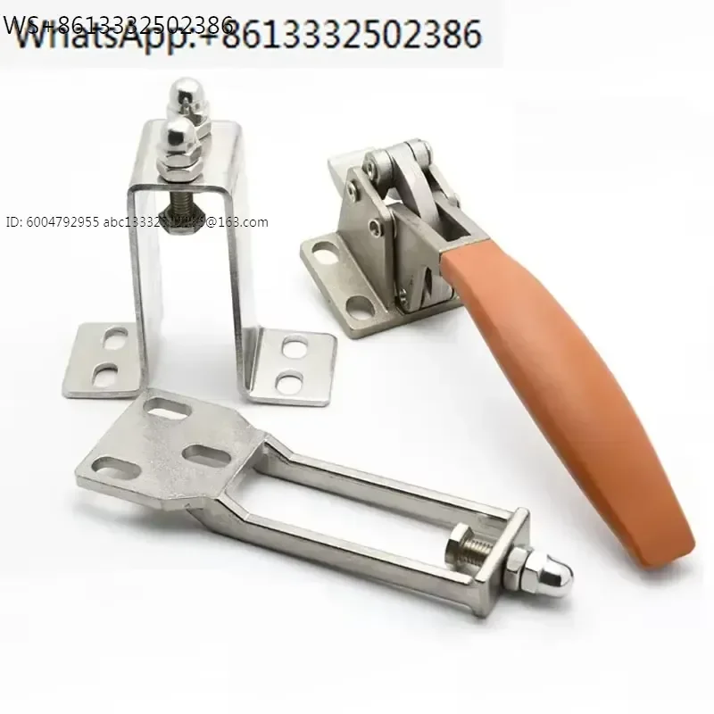 Linkage Lever Door Handle for Steam Box Hinge Oven Lock Knob for Cold Store Seafood Cabinet Kitchen Freezer Cookware Repair
