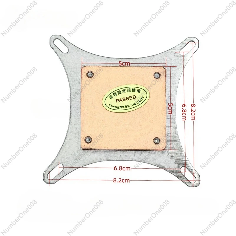 Computer CPU Water Cooling Block Copper Base Column Version Compatible 2011 AM4 Platform Acrylic Transparent Cooling Head