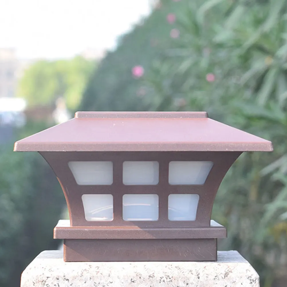 

2Pcs Solar Post Lights Waterproof Garden Fence Lighting Deck Pillar Lamps Outdoor Decoration Energy Saving Durable Stylish