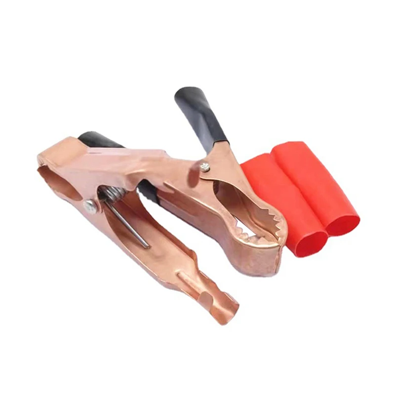 2Pcs 30A Red + Black Crocodile Car Caravan Van Battery Test Lead Clips Best Promotion Alligator Clips Connector Plug Power