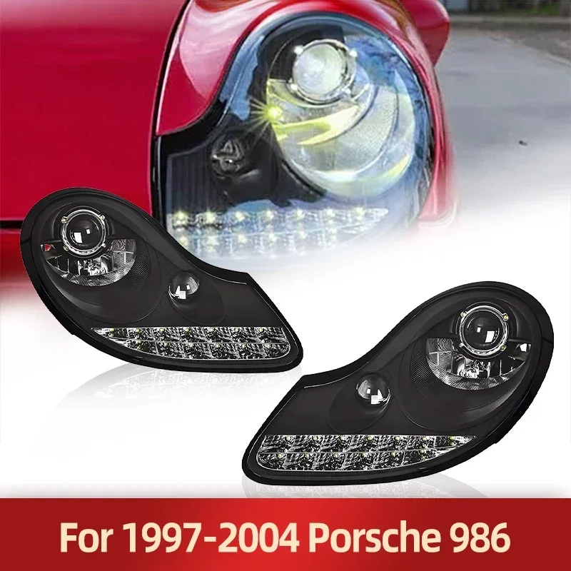 

Car Led Headlight For Porsche 986 1997-2004 Year Boxster Modified With New LED Lens Headlight Assembly Porsche Car Accessories
