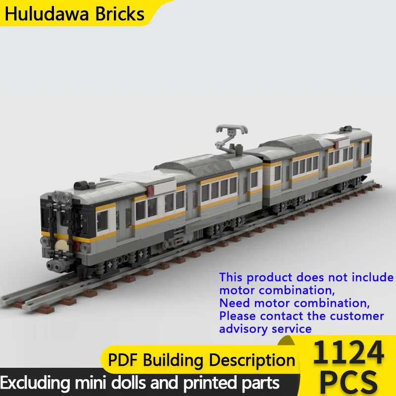 City Car Model MOC Building Bricks Japanese Commuter Train Modular Technology Children Holiday Gifts Assemble Toys Suit