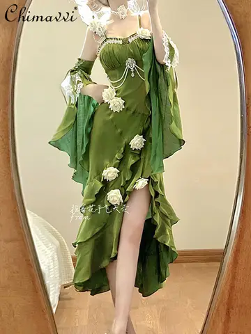 10 best sales röd goth-klänning - №2