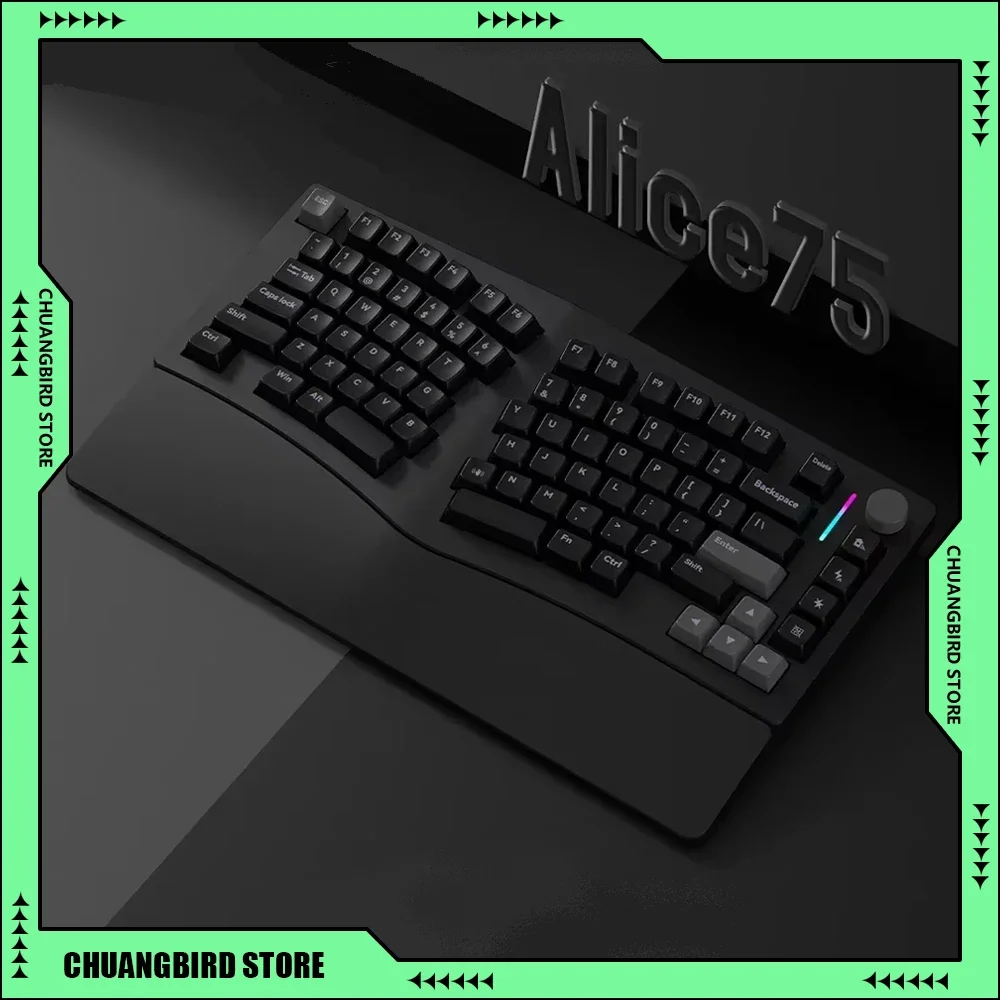 Feker Alice75 Bluetooth Wireless Mechanical Keyboards Hot Swap Gaming Keyboards Ergonomics Customized Pc Gaming Accessories Gift