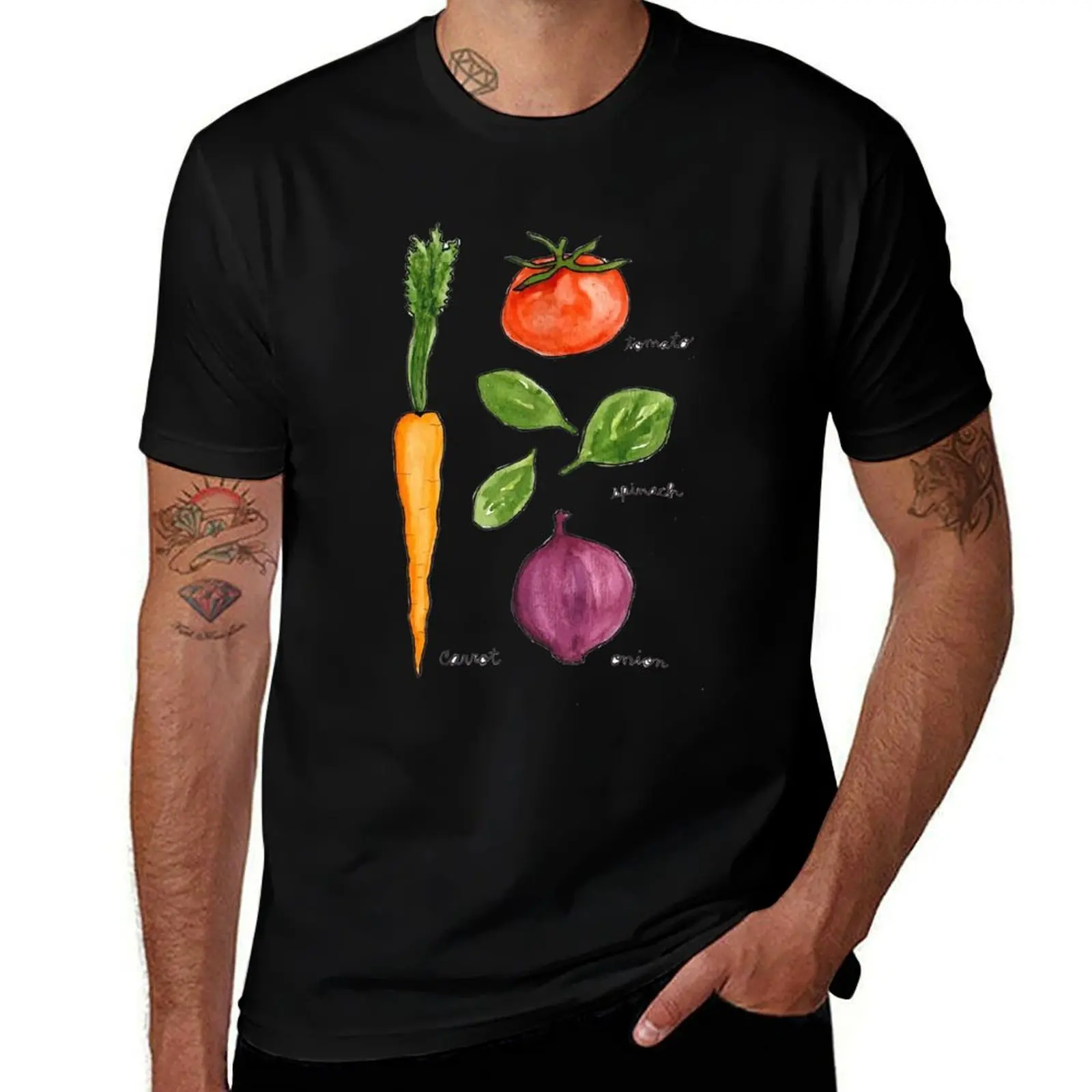 Garden Veggies T-Shirt Industrial Work Tee Shirt