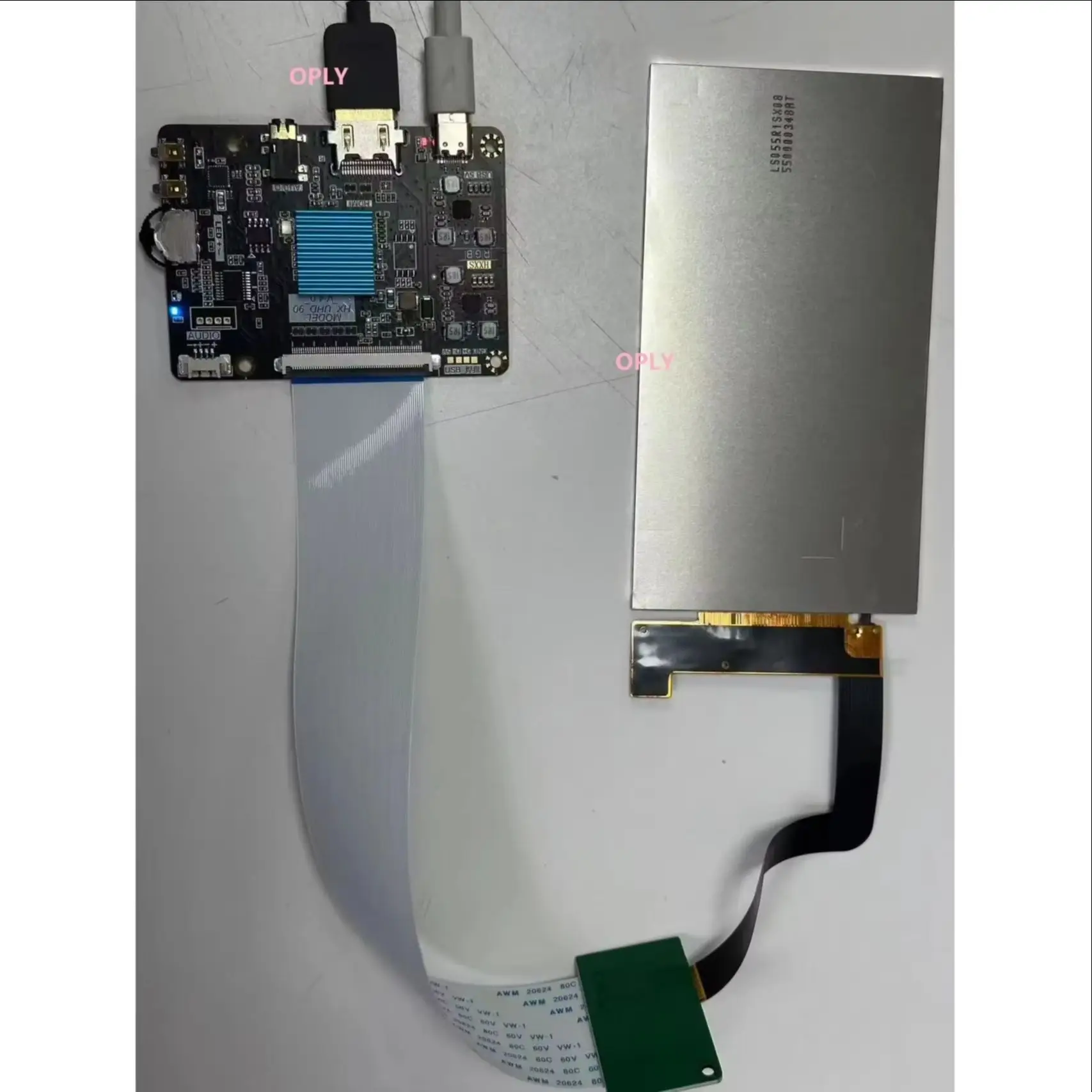 

5,5 "LS055R1SX08 1440x2560 IPS ЖК-дисплей со светодиодной панелью, монитор, type-C, HDMI-совместимый + плата контроллера для MIPI, вращающийся аудиовыход