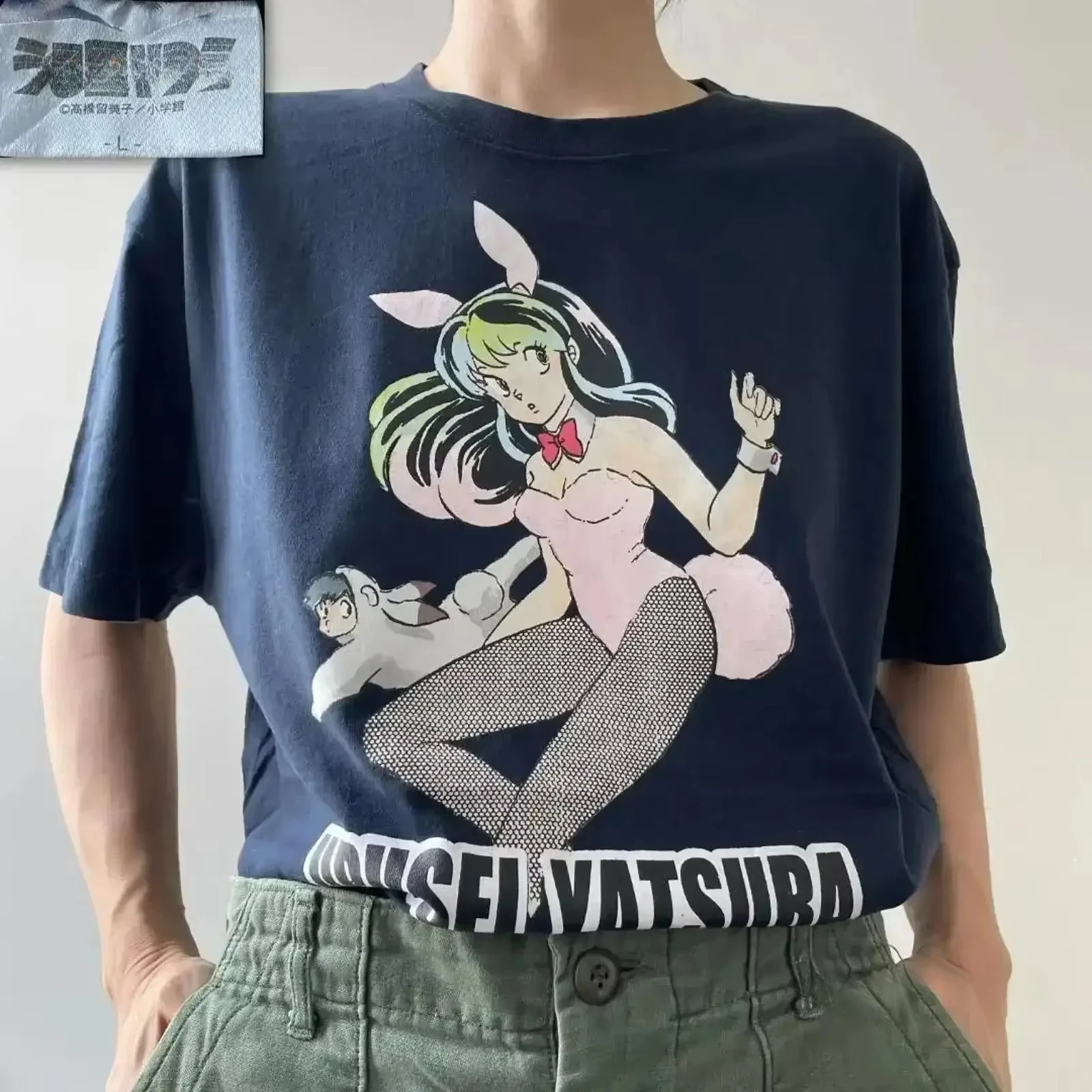 Gg33 Urusei Yatsura Vintage Anime T Shirt Takahashi Rumiko Shogakukan Washed Soft Cotton Casual Unisex Short Sleeve Graphic Tee
