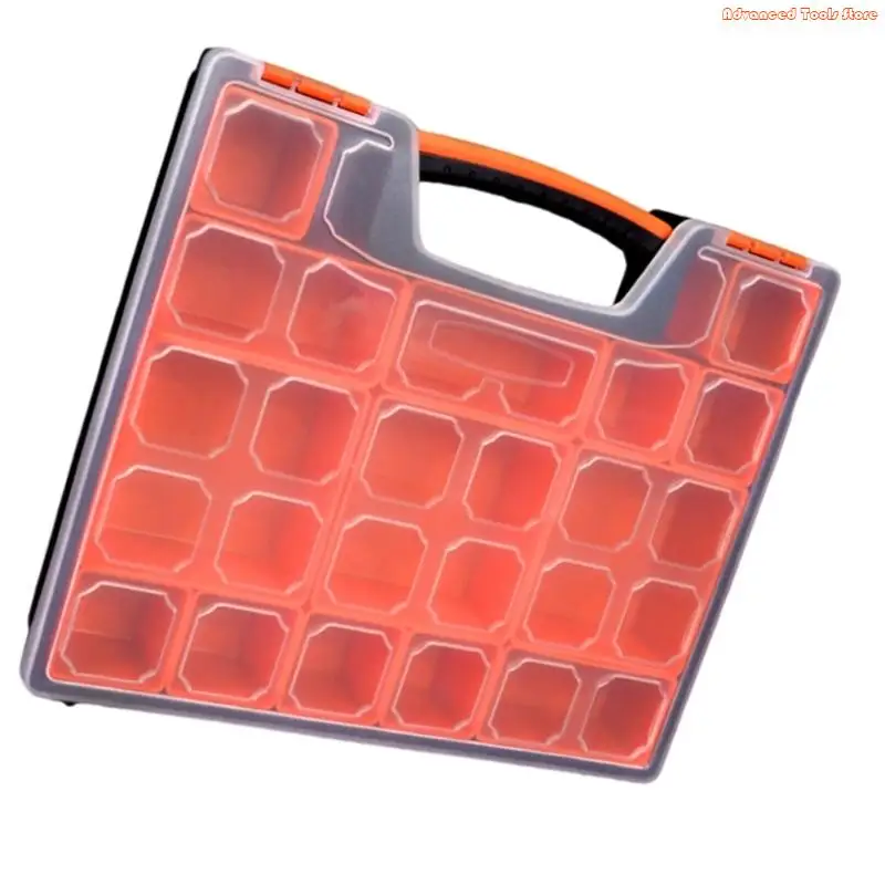 Винт -хранение мусорные баки многоограничного организатора коробка для винтов маленькие детали пластиковые аппаратные украшения