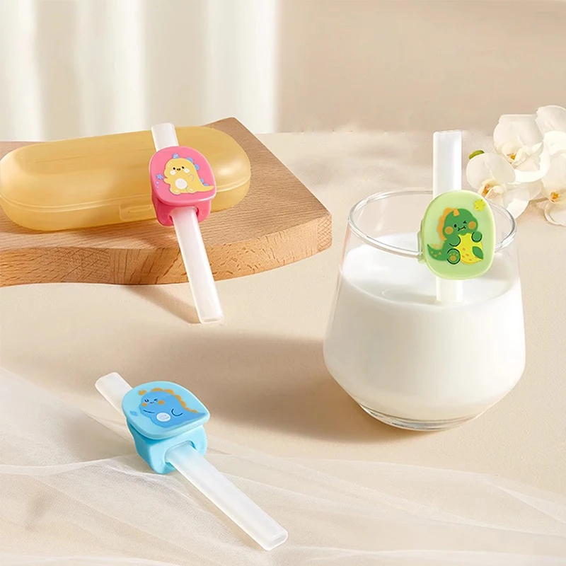 

Baby Feeding Straw Fixing Straw Cartoon Childrens Porridge Straw Drinking Straw Clip Straw Accessories Baby Soup Straw Silicone