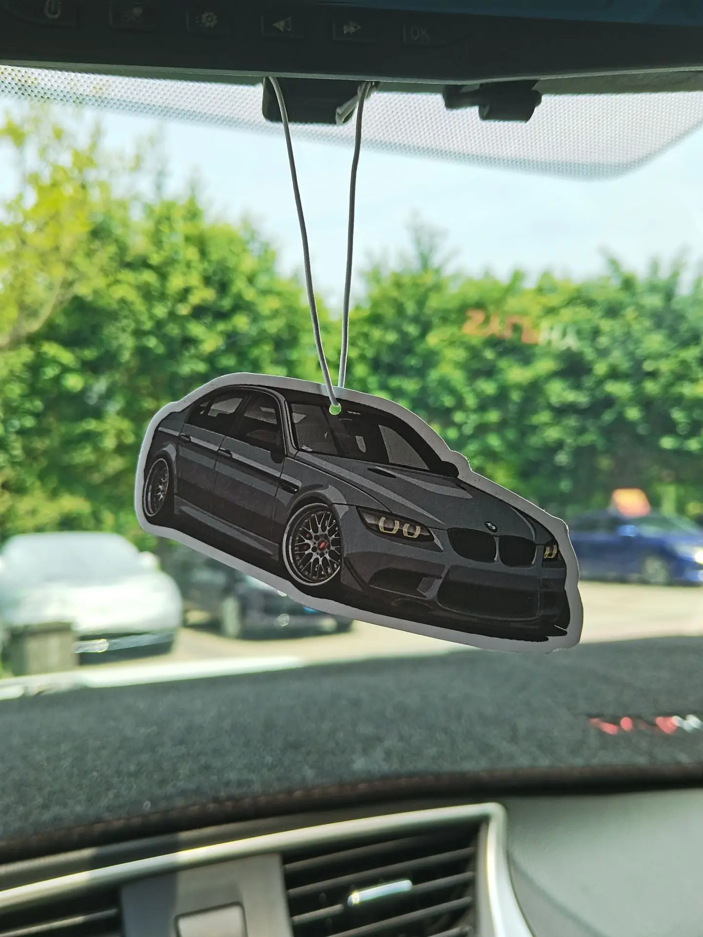 JDM Car Air Freshener Hanging Rearview Mirror Perfume Flavoring Turbo Brake Disc Shock Absorber Solid Paper Diffuser Accessories