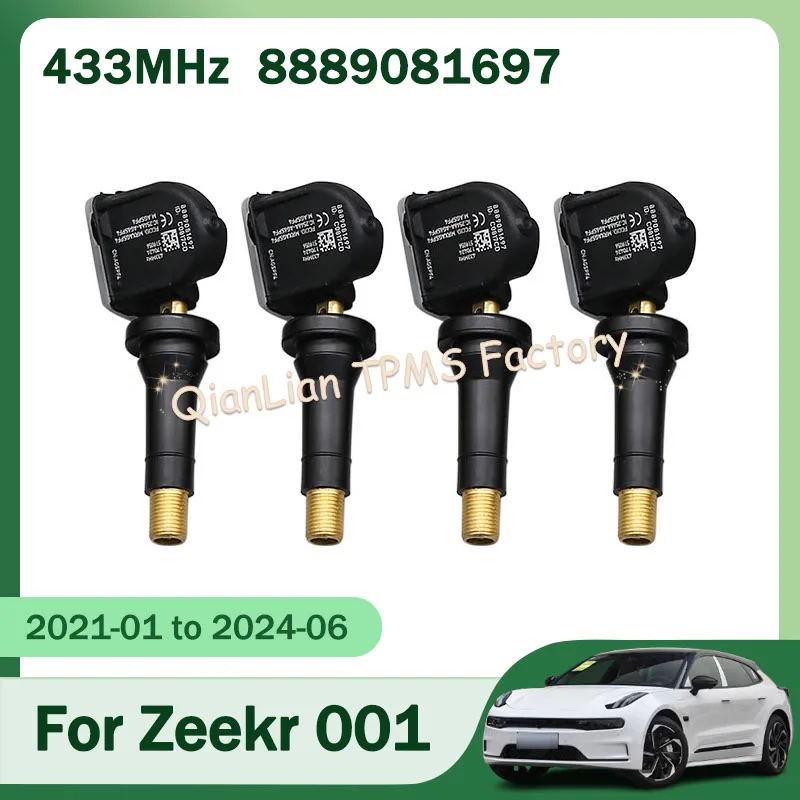 

4pcs/Lot 8889081697 TPMS Tire Sensor For Zeekr 001 007 009 X Tire Pressure Monitoring System 433MHz