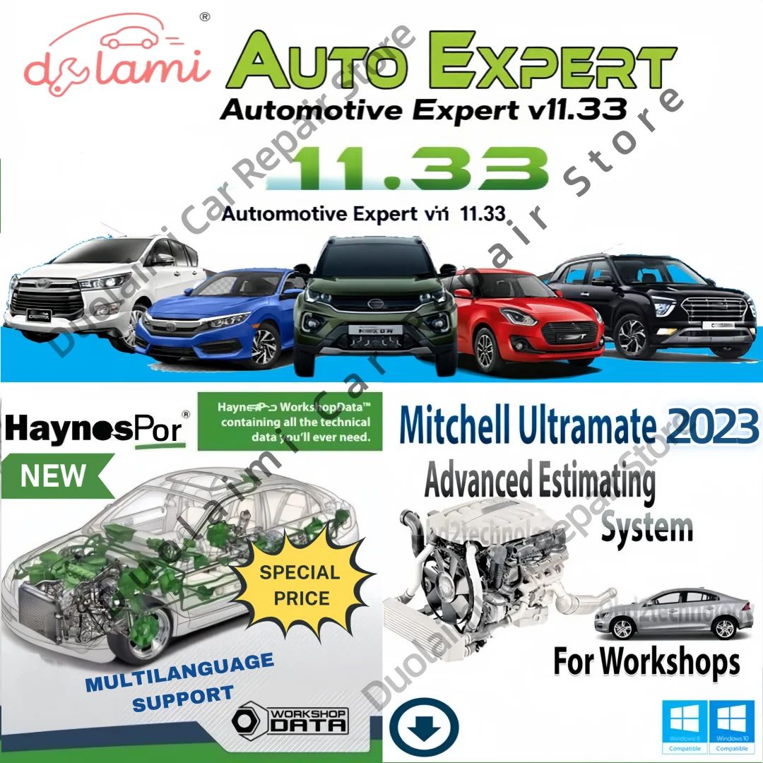 2025 Mitchell Ultramate 7 نظام تقدير متقدم + HAYNES/PRO Vivid 2015.1 + برنامج إدارة المتجر لخبير السيارات v11.33
